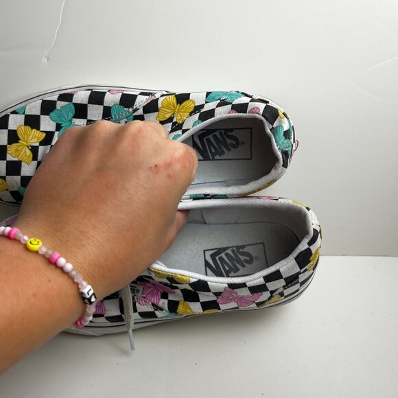 Vans Checkared Butterfly Old Skool Sneaker Shoes Skate W 8 - Picture 9 of 9